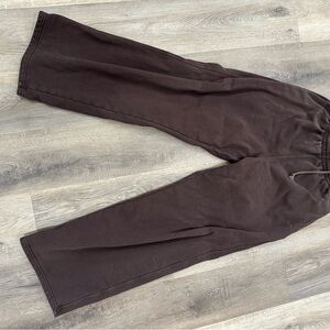 SKIMS Women's Dark Brown Straight Leg oversized baggy sweats